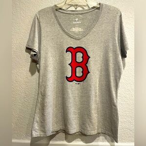 FANATICS Boston Red Sox Womens Large T Shirt Print MLB Baseball Sports